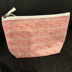 Pink and Red Heart Cosmetic/Makeup Bag *New with tags*